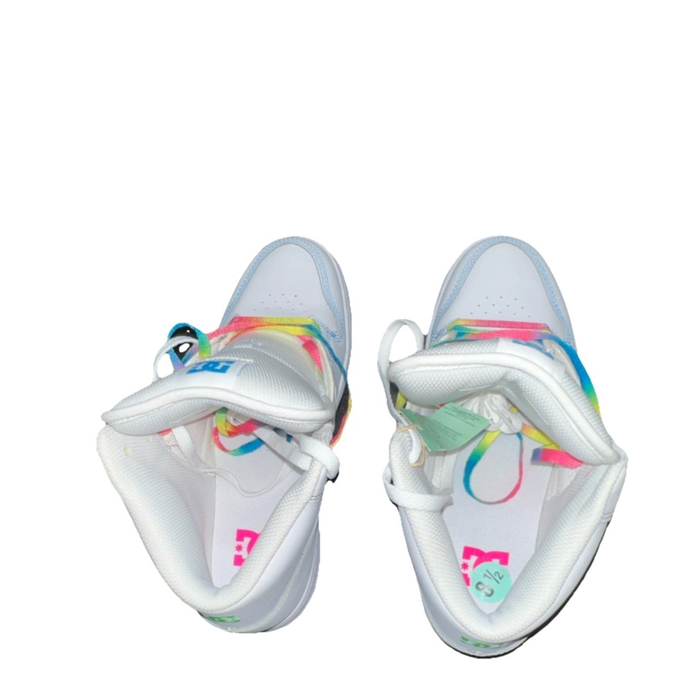 24N14/DC Manteca 4 HI Women's High Top Skate Sneakers White/Multicolo Size 9.5 - Picture 5 of 11